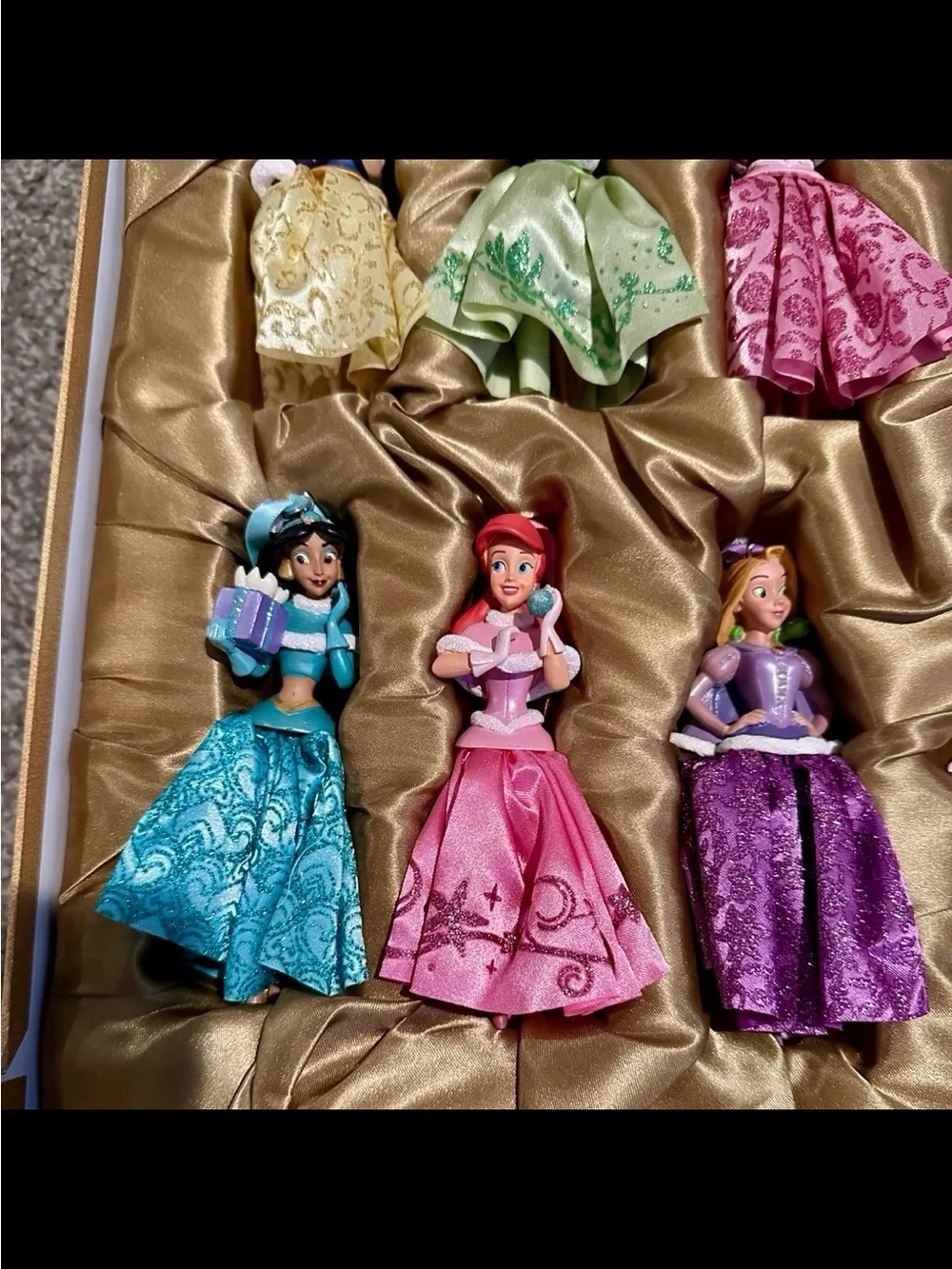 2017 Disney Princess Holiday Set of 10 Ornaments